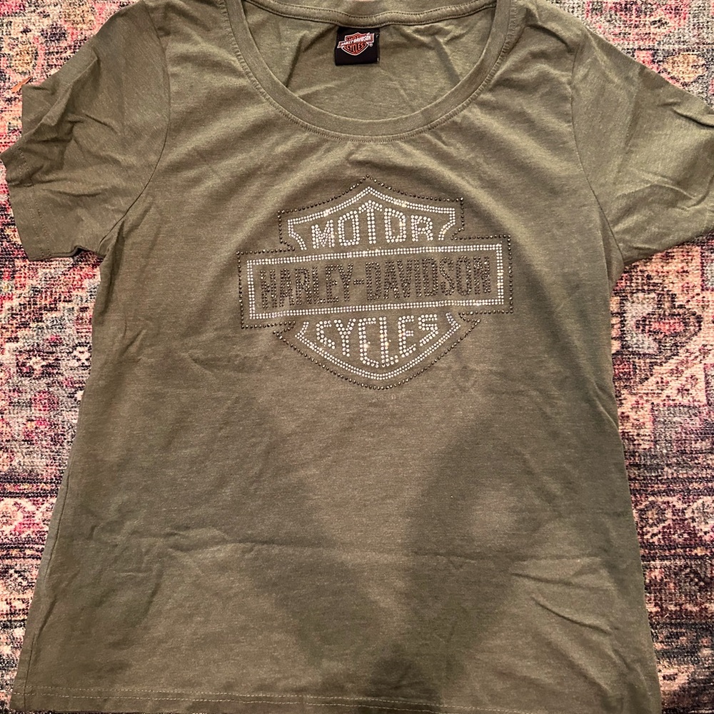 BLINGY!! Ladies Harley-Davidson short sleeved t-shirt from Black Hills SD